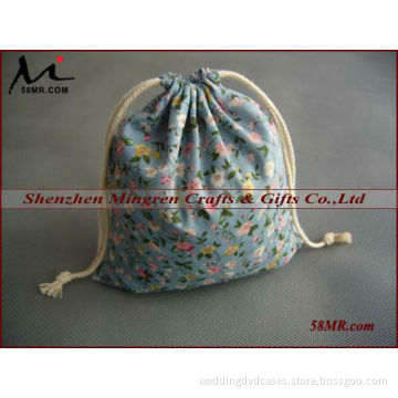 Cotton Linen Drawstring Bag,Cute Drawstring Bags